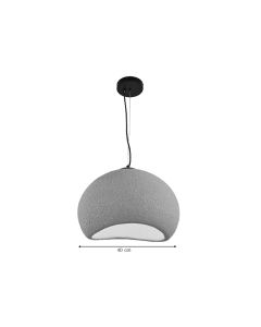 InLight Κρεμαστό φωτιστικό από Fiberglass 1XE27 D:40cm 4053-C