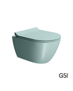 Λεκάνη Κρεμαστή Pura/50 Swirlflush με κάλυμμα MS86SC Super Slim Soft Close, GSI Ghiaccio 881600SC-920