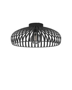 Πλαφονιέρα Οροφής Ø43cm 1xE27 Μαύρο Eglo Mogano 900721