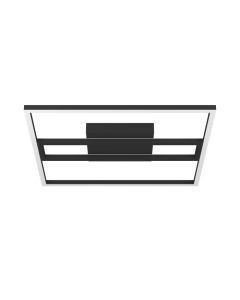 Πλαφονιέρα Οροφής 45cm Τηλεχειριστήριο-Εφαρμογή RGBW LED 3000-6500Κ 2900lm Μαύρο Eglo Calagrano Z 900729