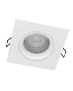 Σποτ Χωνευτό Λευκό Τετράγωνο 9,3x9,3cm LED 2700-6500K 345lm RGBW Τηλεχειριστήριο  Eglo Carosso-Z 900765