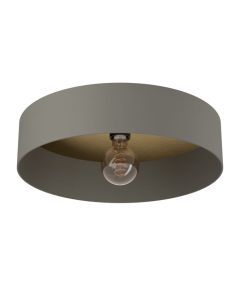 Πλαφονιέρα Οροφής 42cm Γκρι 1xE27 Eglo Duaia 900837