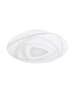 Πλαφονιέρα Οροφής Λευκή 38xH5,6cm  LED 4000K 2100lm Eglo Palagiano 900864