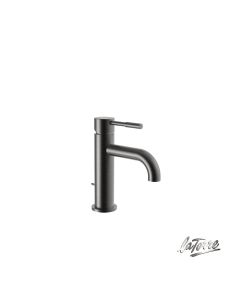 Μπαταρία Νιπτήρα με Αυτόματη Βαλβίδα Τech La Torre Black Brushed 12007-410