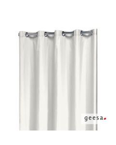 Κουρτίνα ντους coloris polyester/cotton 180x200 εκ. Geesa White 620-300
