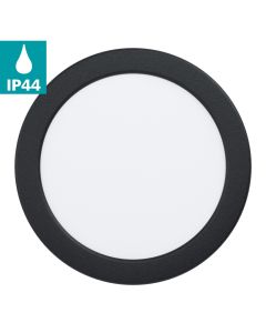 Σποτ Στρογγυλό Χωνευτό Μαύρο 15,5cm IP44 LED 10,5w 3000K 1350lm Eglo Fueva-5 99212