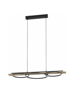 Eglo Boyal Μοντέρνο Κρεμαστό Φωτιστικό Ράγα με Ενσωματωμένο LED σε Μαύρο Χρώμα 99624