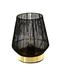 Φωτιστικό Επιτραπέζιο Ø150xØ220xH260mm 1xΕ27 Μαύρο-Χρυσό Eglo Escandidos 99808