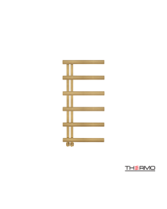 Θερμαινόμενη Πετσετοκρεμάστρα μπάνιου Inox ACCENT 100x50 Brushed Brass(Gold) PVD ACC10050-211