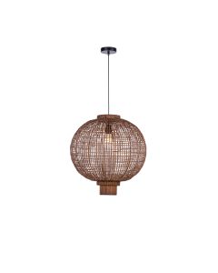 BELLO - Μονόφωτο Κρεμαστό Φωτιστικό Rattan Sun Light BELLO