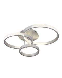 Φωτιστικό Οροφής Ασημί 77x60cm Τηλεχειριστήριο LED 76w 3000-6000Κ Sun Light C88070/3-SLV