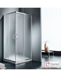 Καμπίνα ντουζιέρας Γωνιακής Εισόδου Corner Entry 70x70 (67-69 εκ.), Starlet Fabric Chrome CS70F-100