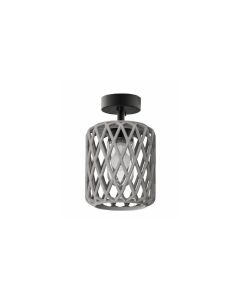 Φωτιστικό Οροφής 23xH30cm 1xE27 Τσιμεντένιο Sun Light CESTA-23C 