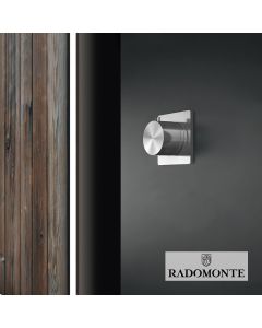 Εκτροπέας εντοιχισμού (εξωτερικό τμήμα) 2 εξόδων AICO-OKAMI Geda Brushed Inox DEV10-S