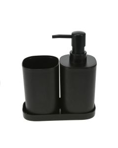 Σετ Μπάνιου από PP 3 Τεμαχίων Black MRShome DF-0057001