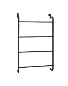 Κρεμάστρα Πόρτας Μεταλλική 44.5x15.5x73cm Black MRShome  DF-0062000