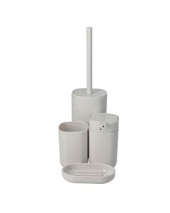 Σετ Μπάνιου 4 Τεμαχίων από PP Λευκό MRShome  DF-0069001