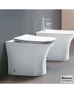 ΛΕΚΑΝΗ Υ.Π. Π/Σ DELIA/52 RIMLESS, ΜΕ ΚΑΛΥΜΜΑ 9500SC BIANCO CERAMICA WHITE DL13000SC-300