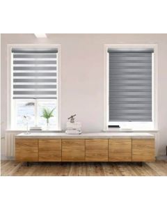 Double Ρόλερ Ρυθμιζόμενης Σκίασης 140x230cm Γκρι MRShome DRD-GR140230