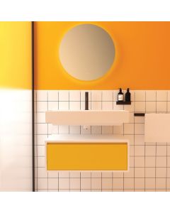 Orabella Drawer Amabile 60 - Κρεμαστό Έπιπλο Μπάνιου με συρτάρι από MDF super matt Λευκό ή Μαύρο (χωρίς καθρέπτη και νιπτήρα) F70199-70197