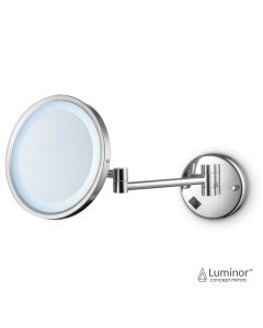 Καθρέπτης Μπάνιου LED Μεγεθυντικός Φ21,5 Luminor Chrome FD01-100