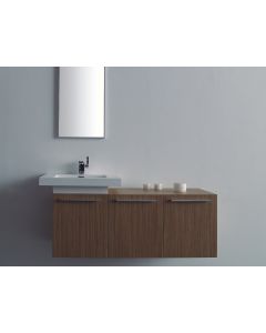 Έπιπλο Μπάνιου 120 εκ -Νιπτήρα, Χρώμα Μελαμίνης L-oak ECO-120CL FT21.120.006LO