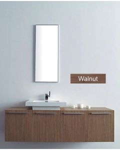 Σετ Έπιπλο Μπάνιου ECO-160DL 160εκ.-Νιπτήρα ,MFC Μελαμίνη Χρώμα Walnut FT21.160.001W