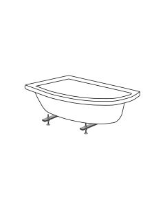 Σετ στήριξης ασύμμετρων γωνιακών μπάνιων Sirene FTS-CO