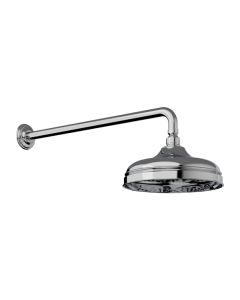 Horus Ascott Classic Collection - Anti-scale Nozzles Shower Head Diam. 220 Mm with Arm - Matt Nickel 00.506-NM