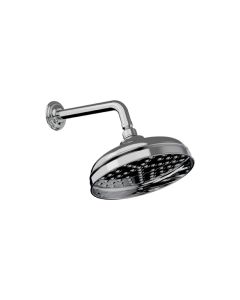 Horus Ascott Classic Collection - Anti-scale Nozzles Shower Head Ø 220 Mm with Arm - Wall Mounting - Chrome 00.516-CH