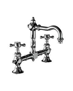 Horus Julia Victoria Julia Victoria Classic Collection - 2 Hole Basin Mixer with Waste - Chrome 01.207-CH