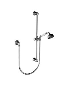 Horus Julia Victoria Julia Victoria Classic Collection - Wall Shower Set with Rail, Flexible Hose and Handspray - Matt Nickel 01.532-NM