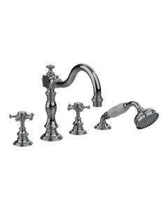 Horus Anthea Classic Collection - 4 Hole Deck Bath / Shower Set - Chrome 06.466-CH