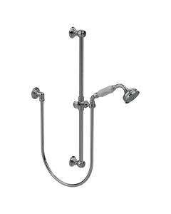 Horus Anthea Classic Collection - Wall Shower Set with Rail, Flexible Hose and Handspray - Matt Nickel 06.532-NM