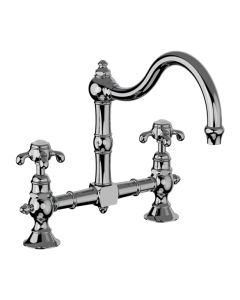 Horus Montmartre Classic Collection - 2-hole Kitchen Mixer / No Waste - Matt Nickel 07.101-NM