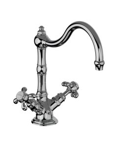 Horus Montmartre Classic Collection - Single Hole Kitchen Mixer/ Spout Length 235 Mm / No Waste - Chrome 07.103-CH