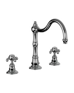 Horus Montmartre Classic Collection - 3 Hole Kitchen Mixer / No Waste - Chrome 07.104-CH