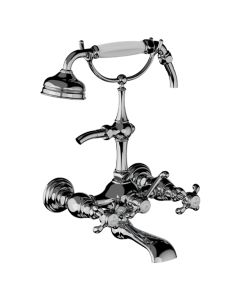 Horus Montmartre Classic Collection - Complete Wall Bath / Shower Mixer / Height Cradle - Chrome 07.434-CH