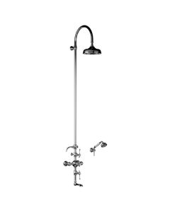 Horus Montmartre Classic Collection - Complete Thermostatic Wall Bath-shower Mixer - Polished Nickel 07.754-NB