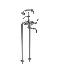 Horus Anthea Classic Collection - Complete Mixer + Pipes for Free Standing Bath - Chrome 10.498-CH
