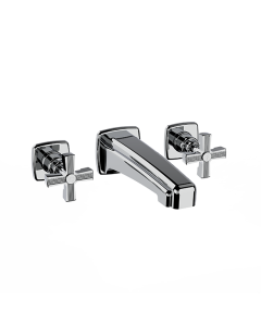 Horus Zéphyr Classic Collection - Concealed Wall Mounted 3 Hole Basin Set - Metal Gun 16.263-CF