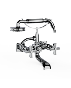 Horus Zéphyr Classic Collection - Complete Wall Bath / Shower Mixer - Ice White 16.414-BI