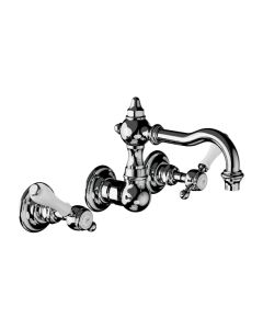 Horus Julia Victoria Julia Victoria Classic Collection - Wall Mounted 3 Hole Basin Set for Splashback - Polished Nickel 19.272-NB