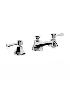 Horus Ascott Classic Collection - 3 Hole Basin Set Small Spout with Pop-up Waste, Flexible Hoses - Polished Nickel 35.260-NB