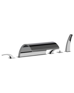 Horus Nouvelle Vague “part of Contemporary Collection - 6 Hole Deck Mounted Bath/shower Set - Chrome 40.468-CH