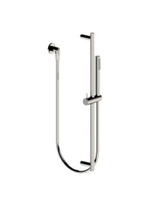 Horus Minoé Contemporary Collection - Wall Shower Set with Rail, Flexible Hose and Handspray - Chrome 47.532-CH