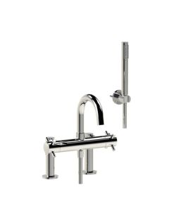 Horus Minoé Contemporary Collection - Complete Set : Complete Deck Thermostatic Bath-shower Mixer - Chrome 47.715-CH