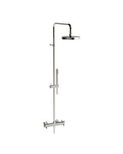 Horus Minoé Contemporary Collection - Complete Exposed Thermostatic Wall Shower Set - Metal Gun 47.797-CF