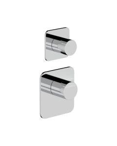 Horus Naja Contemporary Collection - Trim for Thermostatic Mixer. - Metal Gun 48.521-CF