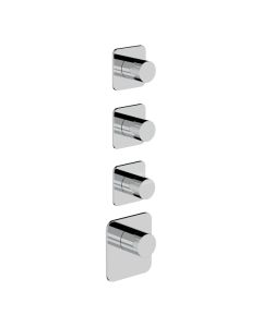 Horus Naja Contemporary Collection - Trim for Thermostatic Mixer. - Chrome 48.523-CH
